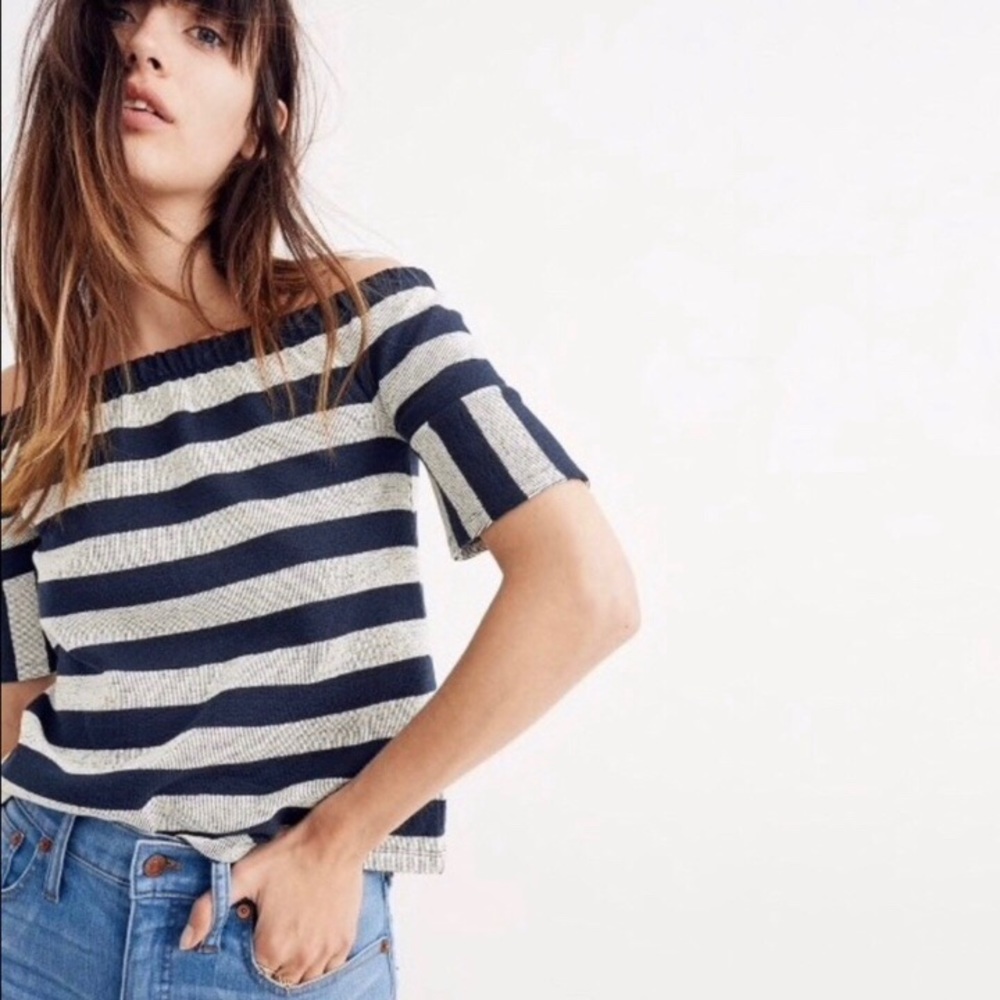 🎉3xHP🤗 Madewell Off-the-Shoulder Textured Top